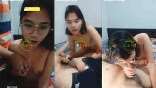 Bokep Amel Berkacamata Nyepong Anu Pacar